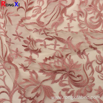Multifunctional Purple Embroidery Fabric